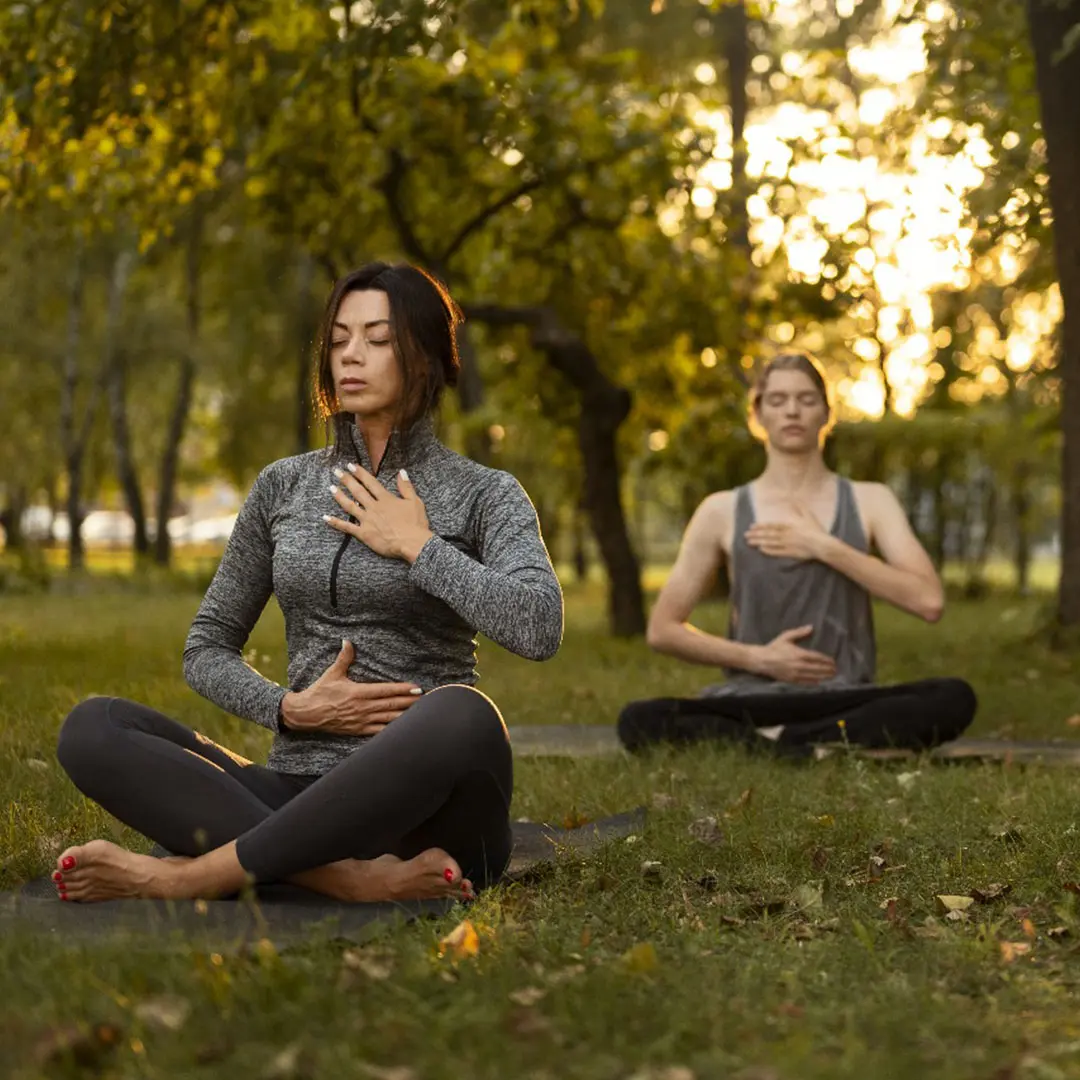 Meditație în natură.